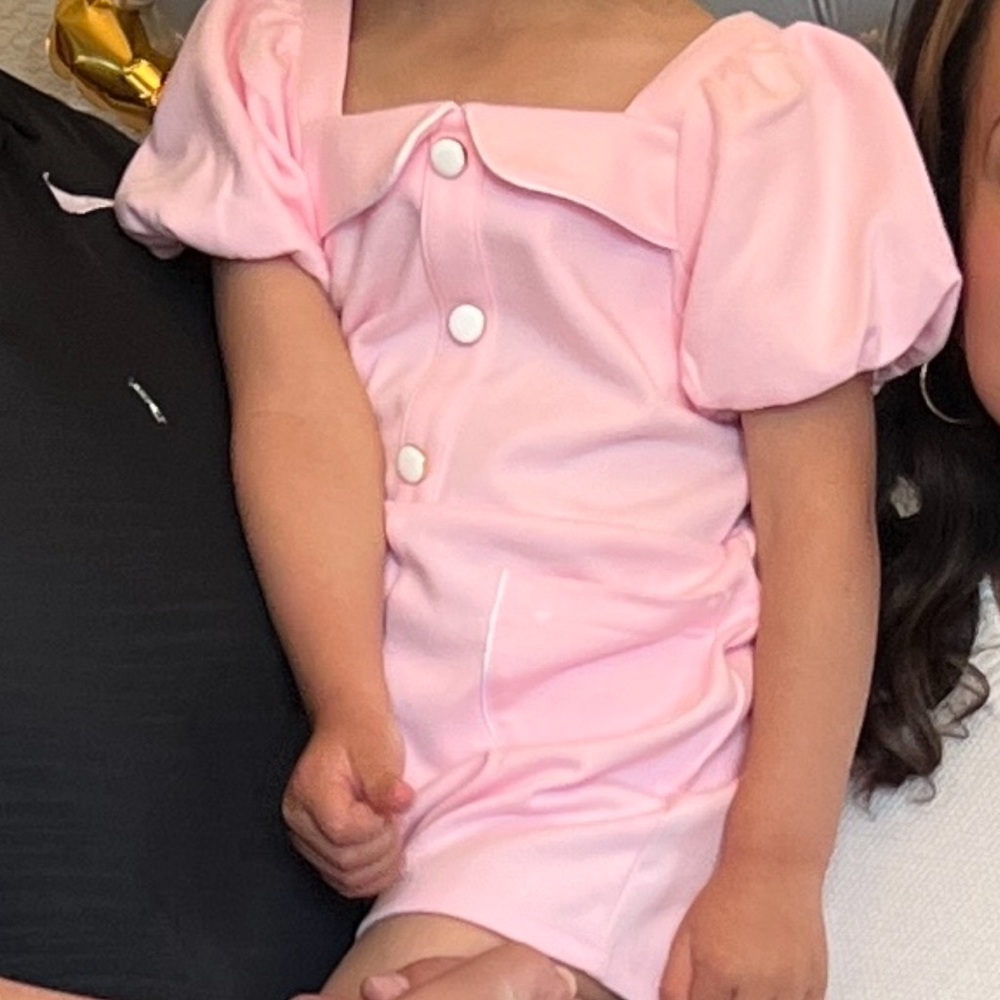 Romper worn one - pink -2T